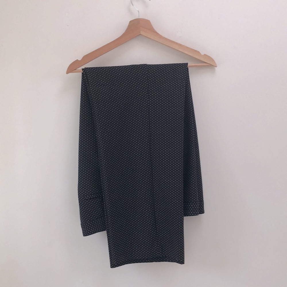 Talbots black wool trouser pant with microdot pattern. Size 16. Lined.